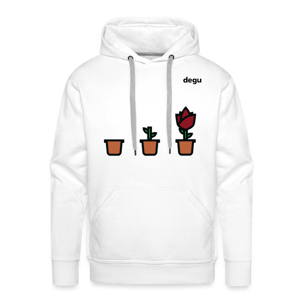 Continuous Growth Hoodie | Men's Premium Hoodie - white