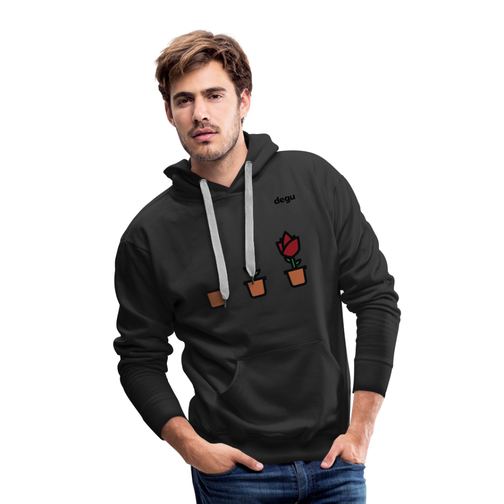 Continuous Growth Hoodie | Men's Premium Hoodie - black