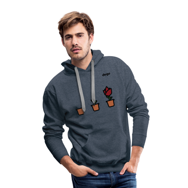 Continuous Growth Hoodie | Men's Premium Hoodie - heather denim