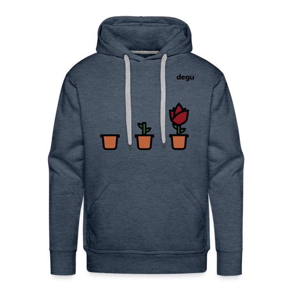 Continuous Growth Hoodie | Men's Premium Hoodie - heather denim