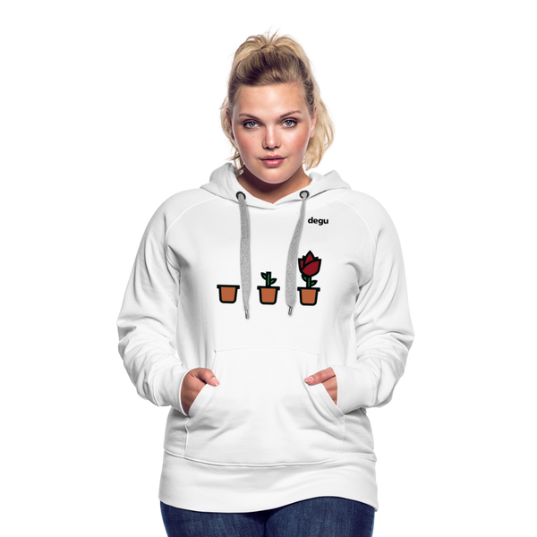 Continuous Growth Hoodie | Women's Premium Hoodie - white