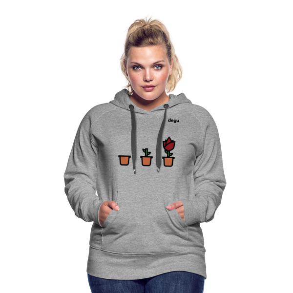 Continuous Growth Hoodie | Women's Premium Hoodie - heather grey