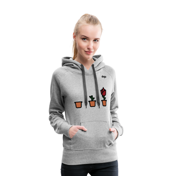 Continuous Growth Hoodie | Women's Premium Hoodie - heather grey