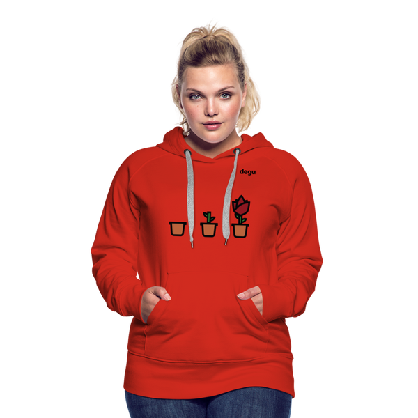 Continuous Growth Hoodie | Women's Premium Hoodie - red