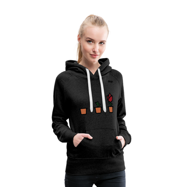 Continuous Growth Hoodie | Women's Premium Hoodie - charcoal grey