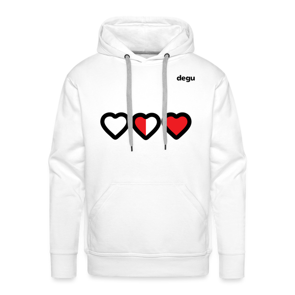 More Love More Life Hoodie | Men's Premium Hoodie - white