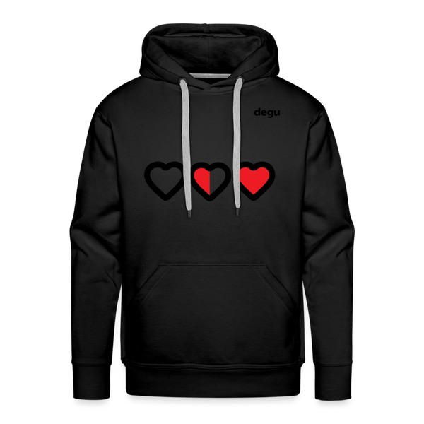 More Love More Life Hoodie | Men's Premium Hoodie - black