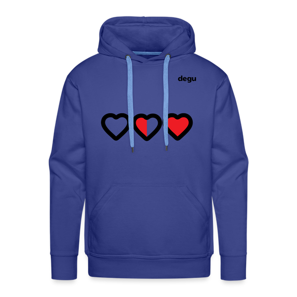 More Love More Life Hoodie | Men's Premium Hoodie - royal blue