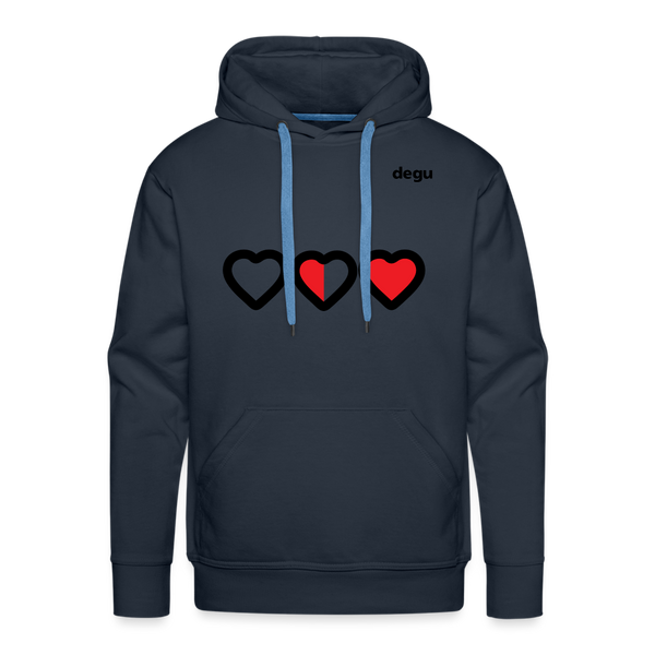 More Love More Life Hoodie | Men's Premium Hoodie - navy