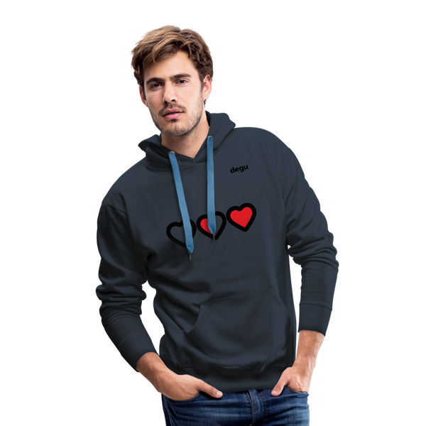 More Love More Life Hoodie | Men's Premium Hoodie - navy