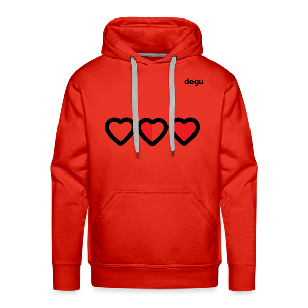 More Love More Life Hoodie | Men's Premium Hoodie - red