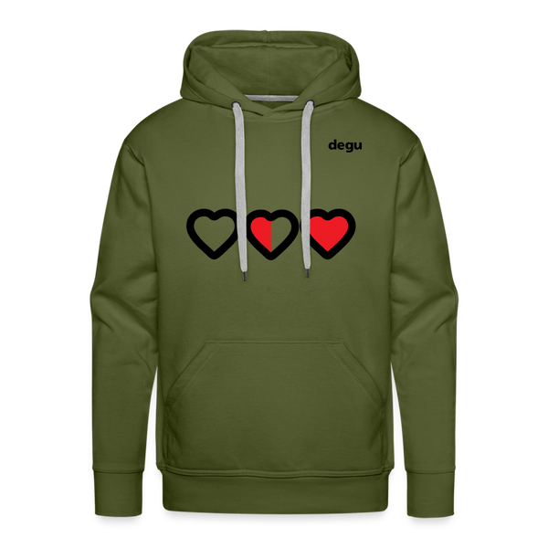 More Love More Life Hoodie | Men's Premium Hoodie - olive green