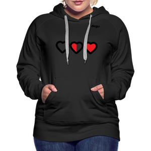 More Love More Life Hoodie | Women's Premium Hoodie - black