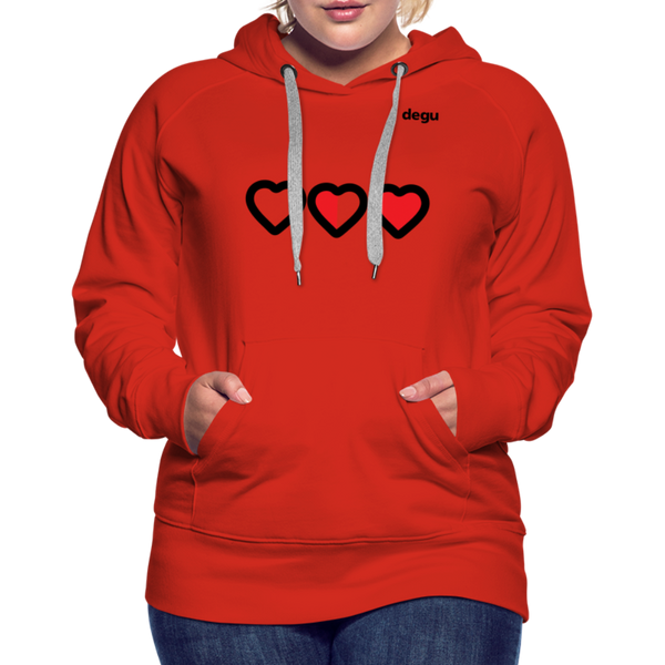 More Love More Life Hoodie | Women's Premium Hoodie - red