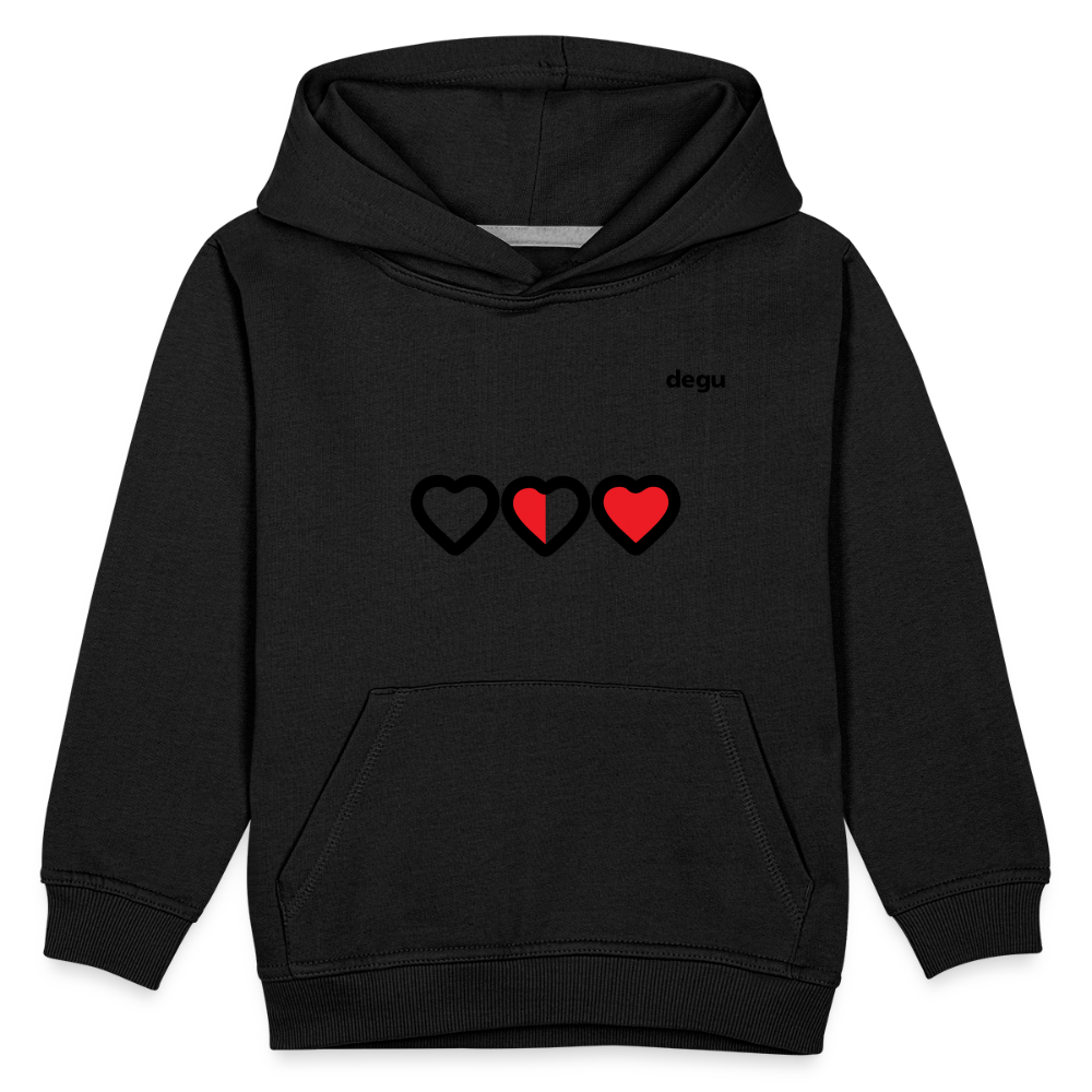 More Love More Life Hoodie | Kids‘ Premium Hoodie - black