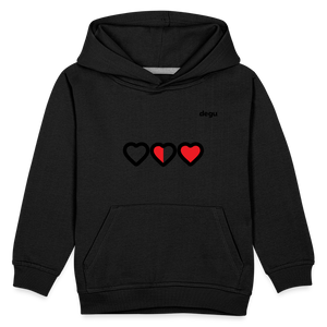 More Love More Life Hoodie | Kids‘ Premium Hoodie - black