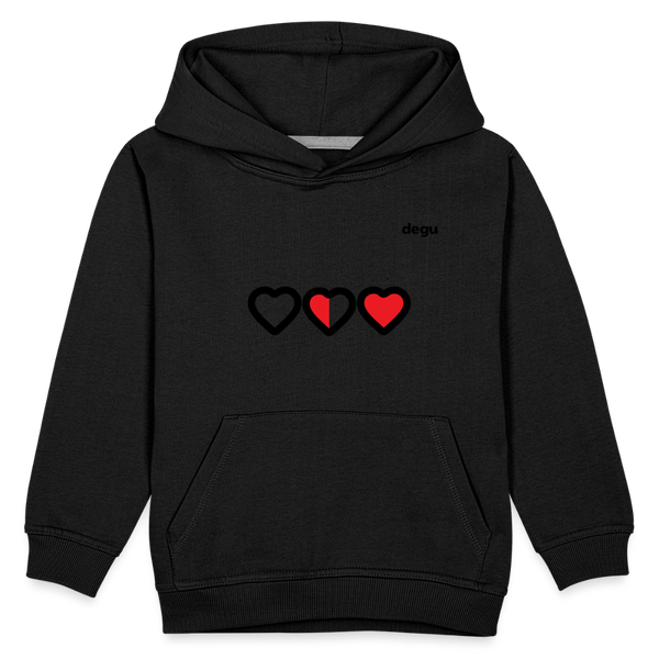 More Love More Life Hoodie | Kids‘ Premium Hoodie - black