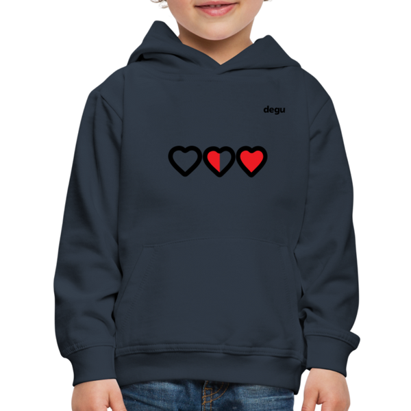 More Love More Life Hoodie | Kids‘ Premium Hoodie - navy