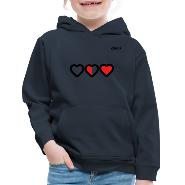 More Love More Life Hoodie | Kids‘ Premium Hoodie - navy