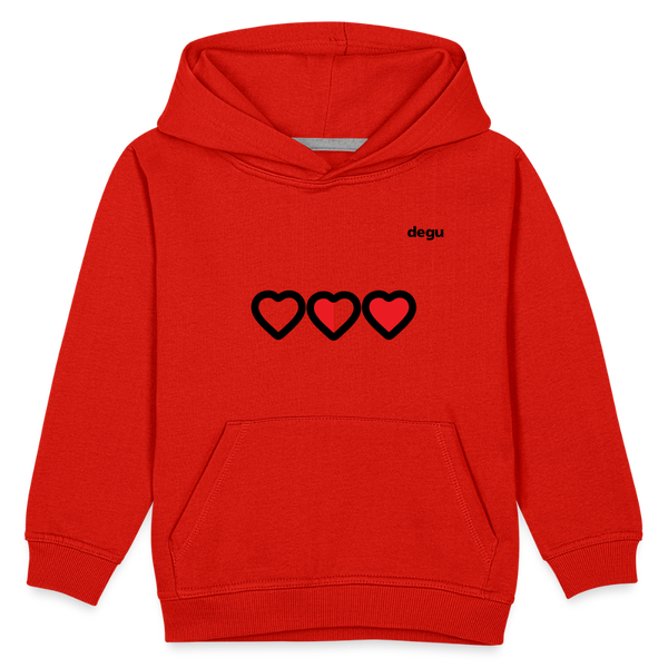 More Love More Life Hoodie | Kids‘ Premium Hoodie - red