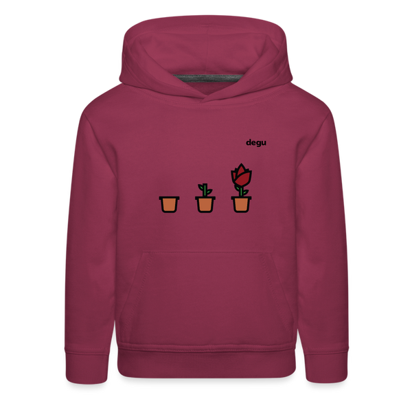 Continuous Growth Hoodie | Kids‘ Premium Hoodie - burgundy