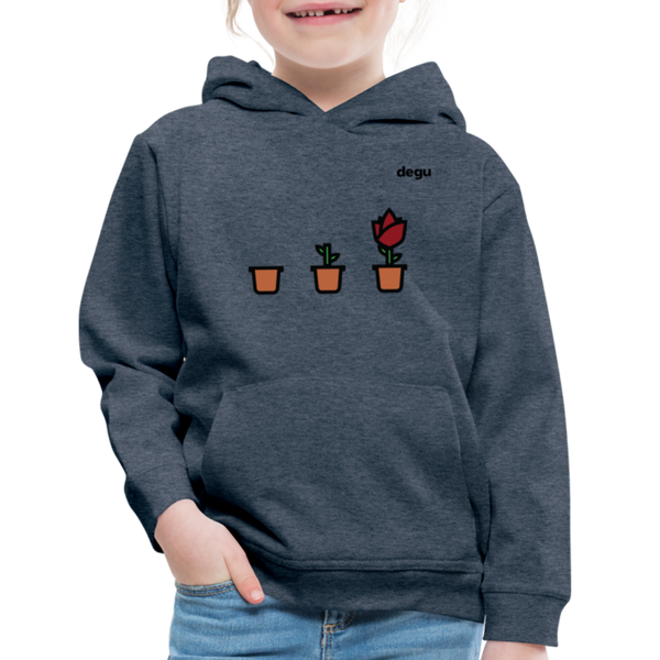 Continuous Growth Hoodie | Kids‘ Premium Hoodie - heather denim