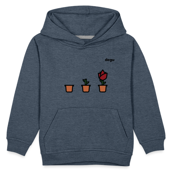 Continuous Growth Hoodie | Kids‘ Premium Hoodie - heather denim