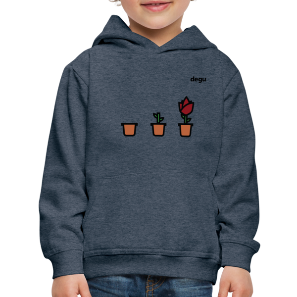 Continuous Growth Hoodie | Kids‘ Premium Hoodie - heather denim