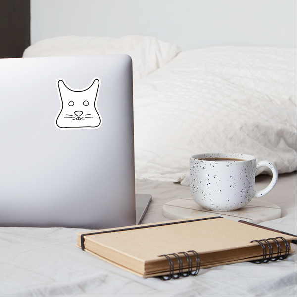 Degu Sticker - white matte