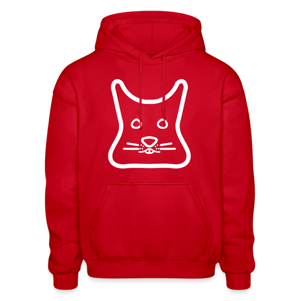 Degu Logo (White) Hoodie - red