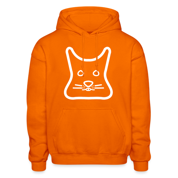 Degu Logo (White) Hoodie - orange