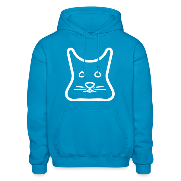 Degu Logo (White) Hoodie - turquoise