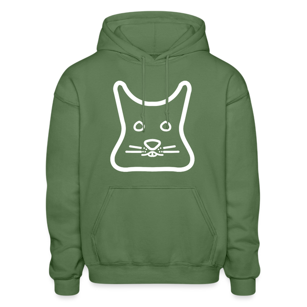 Degu Logo (White) Hoodie - military green