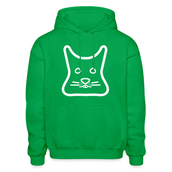 Degu Logo (White) Hoodie - kelly green