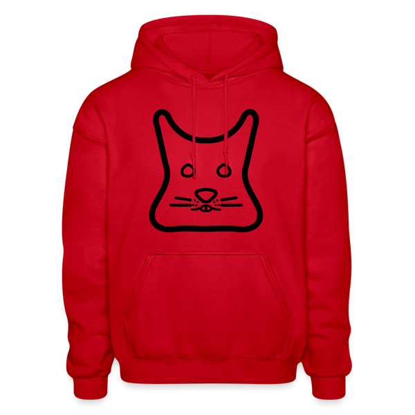 Degu Logo (Black) Hoodie - red