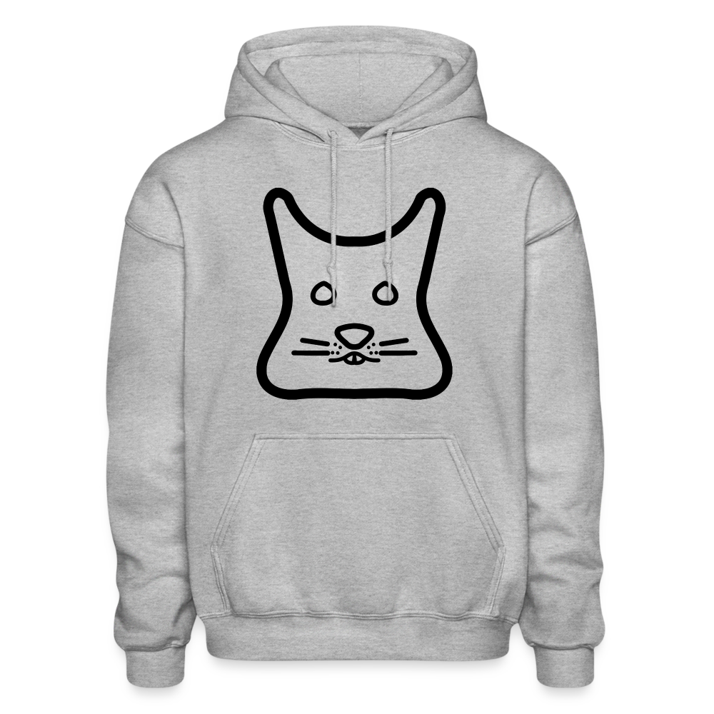 Degu Logo (Black) Hoodie - heather gray