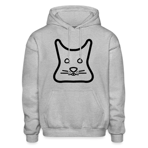 Degu Logo (Black) Hoodie - heather gray