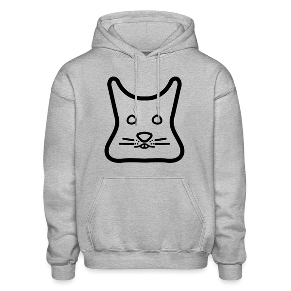 Degu Logo (Black) Hoodie - heather gray