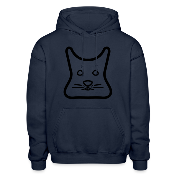 Degu Logo (Black) Hoodie - navy