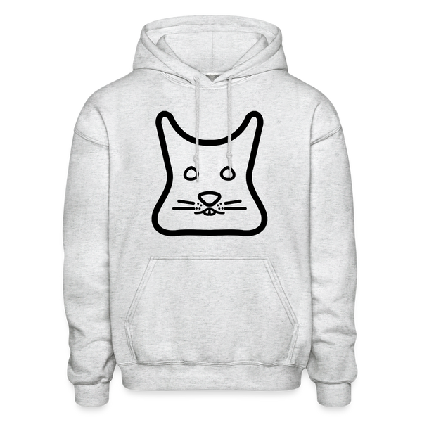 Degu Logo (Black) Hoodie - light heather gray