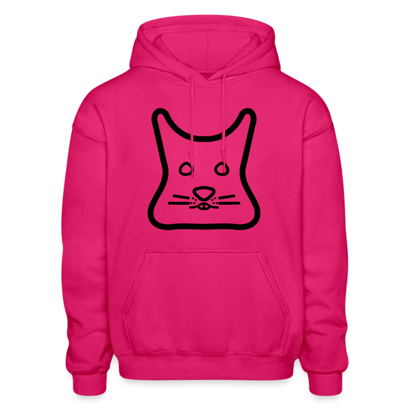 Degu Logo (Black) Hoodie - fuchsia