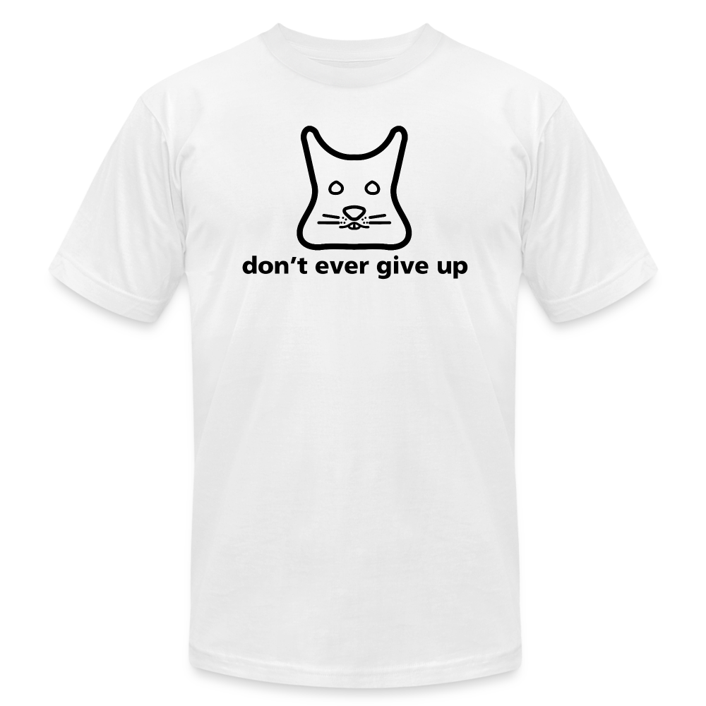 Don't Ever Give Up Shirt - white