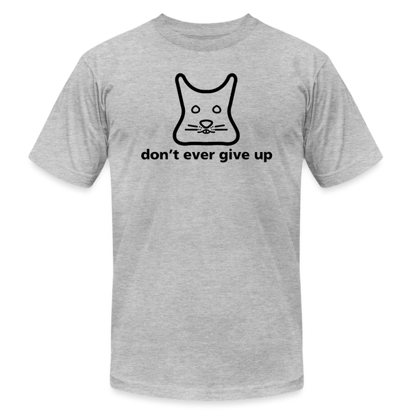 Don't Ever Give Up Shirt - heather gray