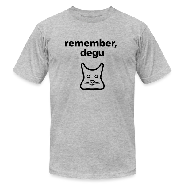 Remember, degu shirt - heather gray