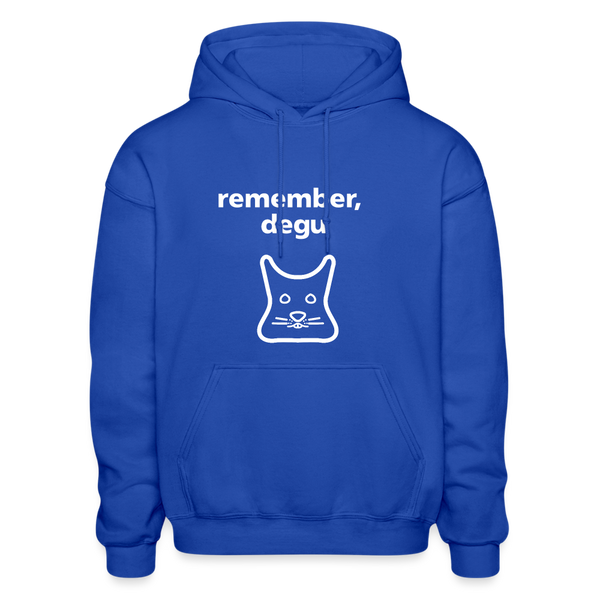 Remember, Degu Hoodie - royal blue