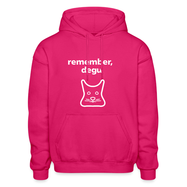 Remember, Degu Hoodie - fuchsia