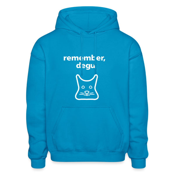 Remember, Degu Hoodie - turquoise