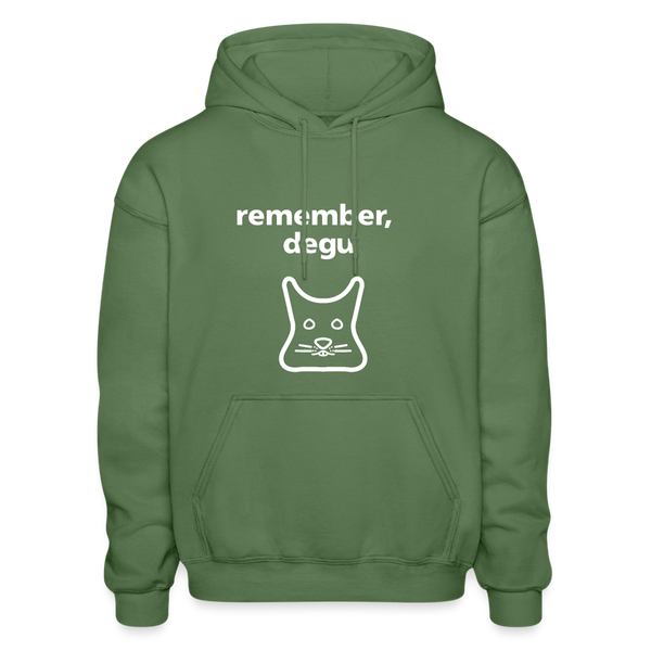 Remember, Degu Hoodie - military green