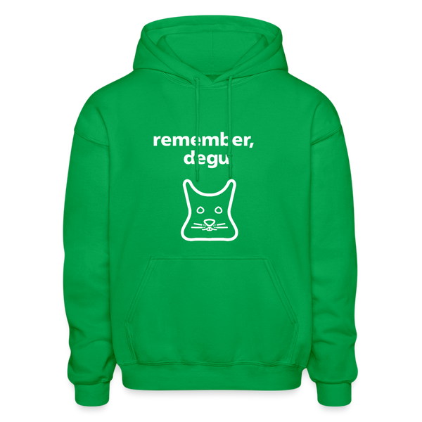 Remember, Degu Hoodie - kelly green